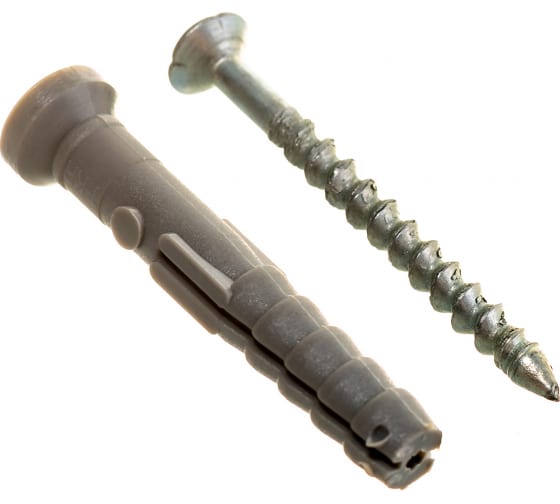 Дюбель-гвоздь 8х80 потайной бортик, полипропилен (20шт)