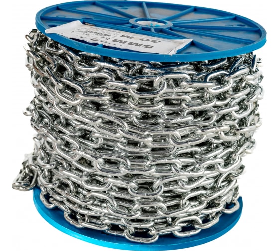 Цепь DIN766 3мм короткозвенная оцинкованная (60м)