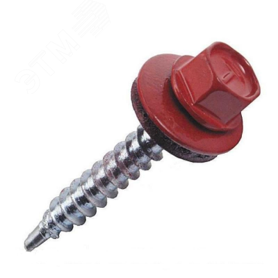 Изображение товара Шуруп кровельный Tech-KREP 4,8x51 Красный RAL3011
