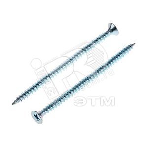 Изображение товара Шуруп универсальный 6х110 потайная головка, остроконечный, оцинкованный (2шт) - пакет (упак)