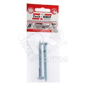 Изображение товара Шуруп DIN571 8х90 сантехнический, шестигранная головка (2шт) - пакет (упак)