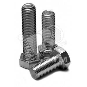 Изображение товара Болт DIN933 М10х35 шестигранная голова полная резьба оцинкованный (6 шт) (упак)