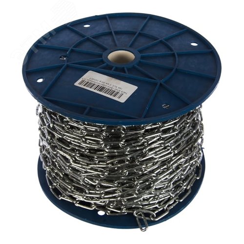 Изображение товара Цепь DIN766 3мм короткозвенная оцинкованная (60м) (м)