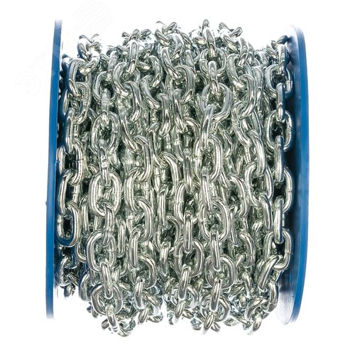 Изображение товара Цепь DIN766 6мм короткозвенная оцинкованная (18м) (м)