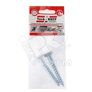 Изображение товара Шуруп DIN571 10х70 сантехнический, шестигранная головка (2шт) - пакет (упак)