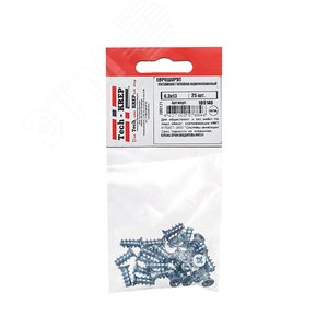 Изображение товара Еврошуруп пот. гол. оцинк. 6.3х13 (25 шт) - пакет Tech-Krep (упак)