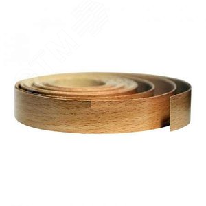 Изображение товара Лента кромочная меламиновая с клеем 19 мм - бук натуральный (5 м) - пакет Tech-K (упак)