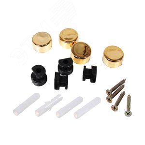 Изображение товара Зеркалодержатель d17 мм без сверления, золото (комплект) - пакет Tech-Krep (упак)