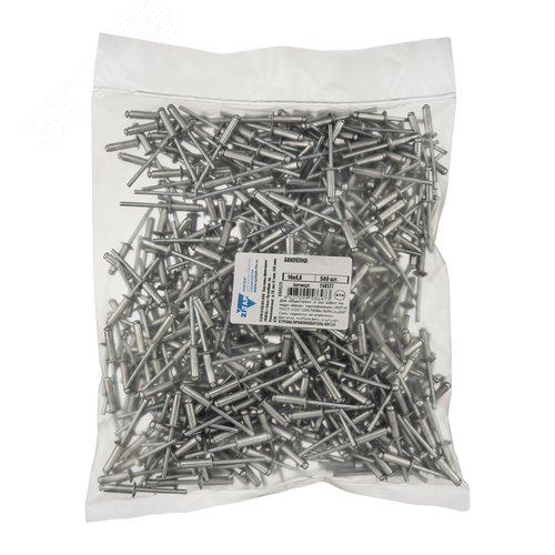 Изображение товара Заклепка вытяжная 4.8х16 (500шт) (упак)