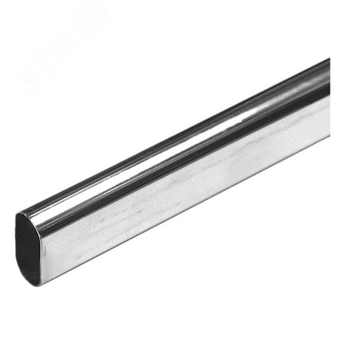 Изображение товара Труба овальная 30х15x3000 мм. хром - накл. (упак)