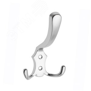 Изображение товара Крючок 2405, 3-х рожковый, мат. хром (1 шт) - пакет Tech-Krep (упак)