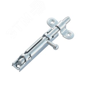 Изображение товара Задвижка накладная ЗТ 82х14,5 круглый ригель (D8мм, L104мм) оцинк. (1 шт) - пакет Tech-Krep (упак)