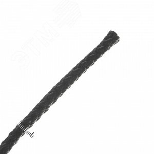 Шнур плетеный ПП 6 мм эргономичный. 16-пряд. черный. 30 м