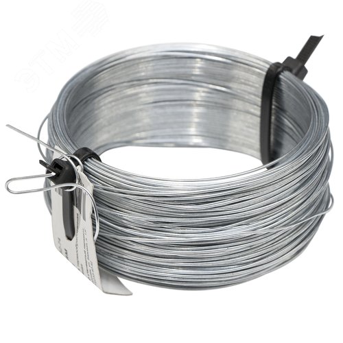 Изображение товара Проволока вязальная оцинкованное 1 мм моток (50м) (упак)