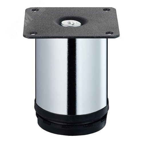 Изображение товара Ножка металлическая круглая, регулируемая D50х80 мм, хром (шт)