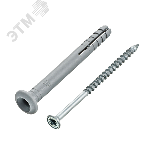 Изображение товара Дюбель-гвоздь 8х100 потайная манжета (полипропилен) (100 шт) (упак)