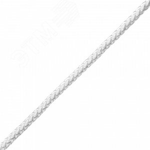 Шнур плетеный ПП 6 мм эргономичный. 16-пряд. белый. 150 м