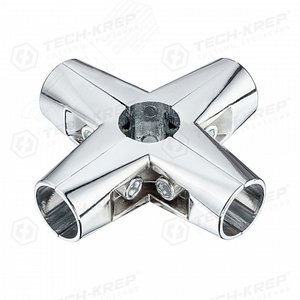 Изображение товара Соединитель 5-ти труб хром (1 шт) - пакет Tech-Krep (упак)
