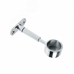 Изображение товара Крепление труб к стене регулируемое торцевое. хром (1 шт) - пакет Tech-Krep (упак)