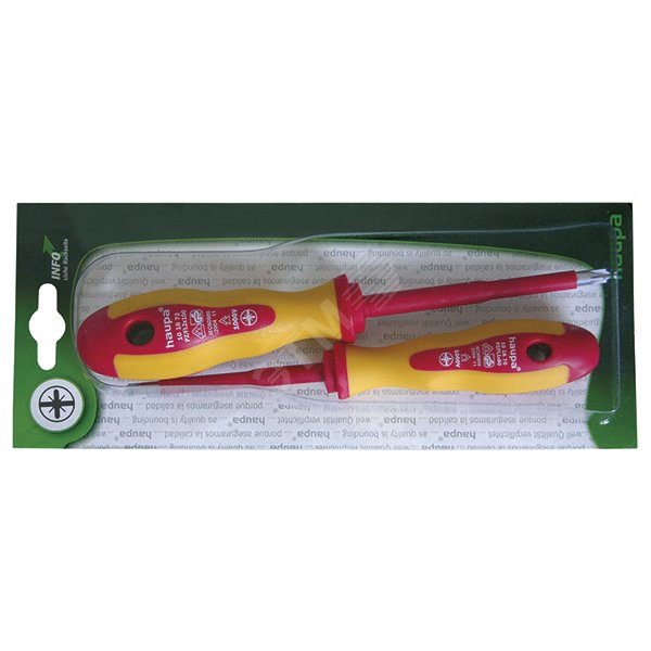 Набор двухкомпонентных отверток PZ/FL 1 & 2 (101879) HAUPA купить цена