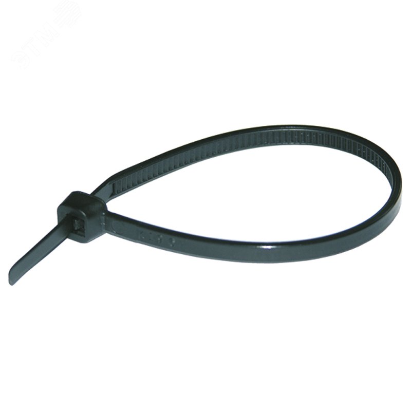 Стяжка кабельная чёрного цвета устойчив к воздействию УФ-лучей 203x3,6 мм (упак. 100 шт.) 262609/1 HAUPA