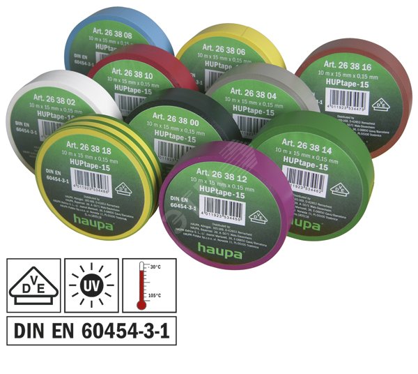 Изолента ПВХ цвет радужный 15мм x 10 м d=60мм x упаковка 10 штук цена ...