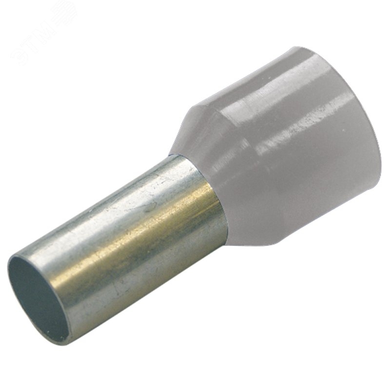 Гильза конечная изолированная (НШВИ) 2,5/8 мм цвет серый (упак. 500 шт.) 270030 HAUPA