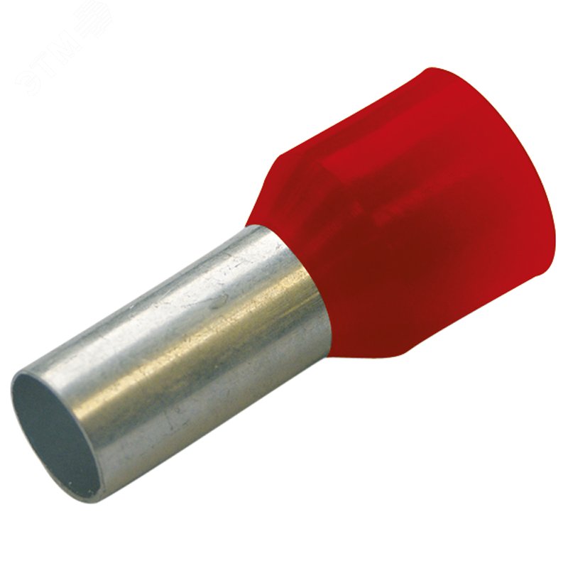 Гильза конечная изолированная (НШВИ) 1/ 8 мм цвет красный (упак. 100 шт.) 270804 HAUPA