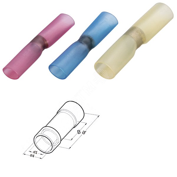 Соединитель под пайку термоусадочный 4-6 мм2 (упак. 100 шт.) артикул ...