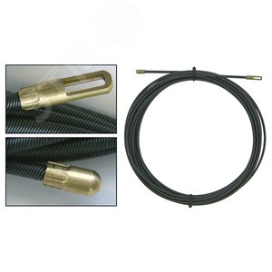 Спираль стальная для протяжки кабеля 15 м, диам. 4 мм