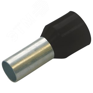 Гильза конечная изолированная (НШВИ) 1,5/ 8 мм цвет чёрный (упак. 100 шт.)