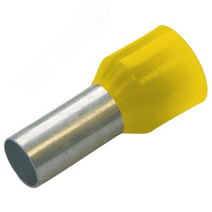 Гильза конечная изолированная (НШВИ) 6/ 18 мм цвет жёлтый (упак. 100 шт.) 270820 HAUPA