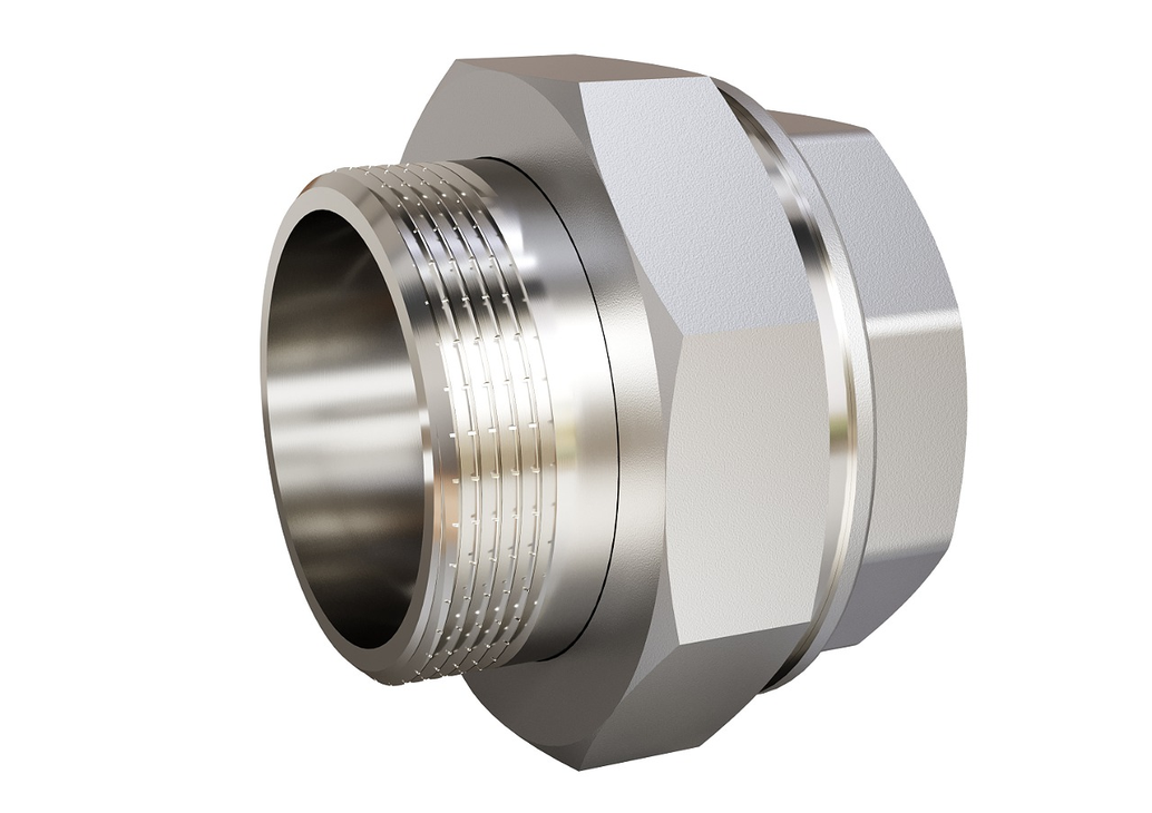 Сгон разъемный (американка) 2' ВР/НР латунь никель