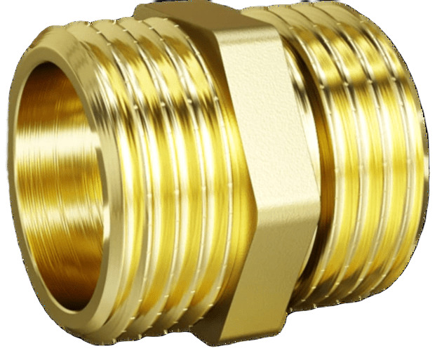 Ниппель 1/2' НР/НР латунь