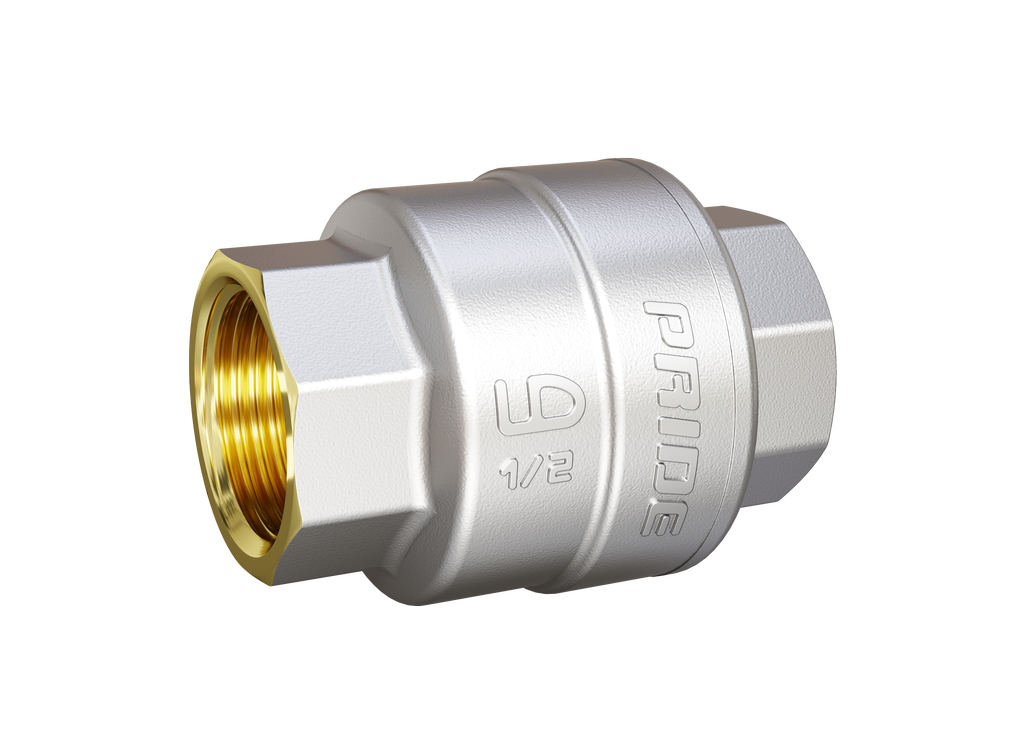 Клапан обратный пружинный латунный шток 58.20.В-В