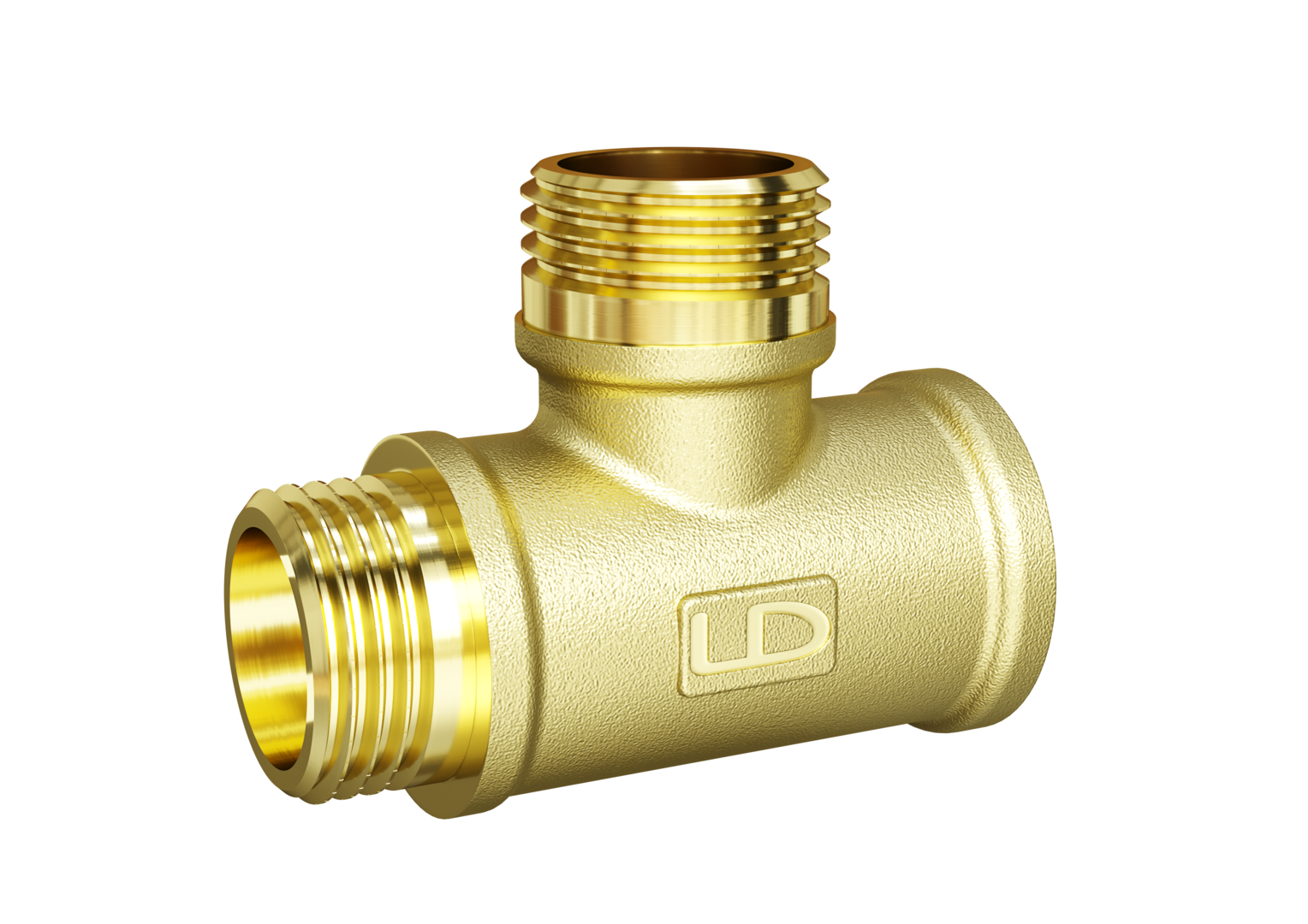 Тройник 1/2' ВР/НР/НР латунь