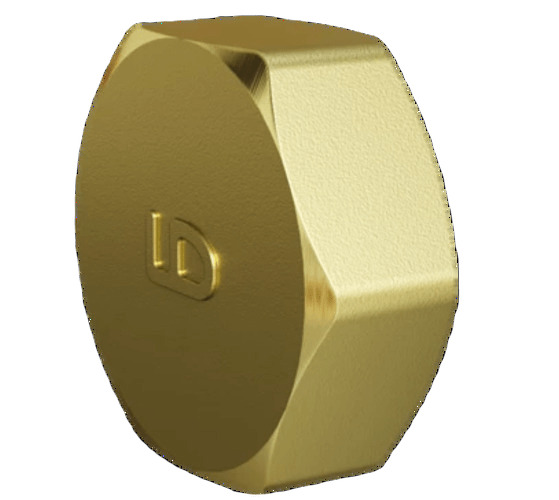 Заглушка 1' ВР латунь