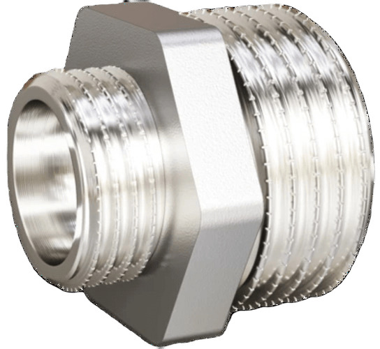 Ниппель переходной  3/4'НР х 1/2'НР латунь никель