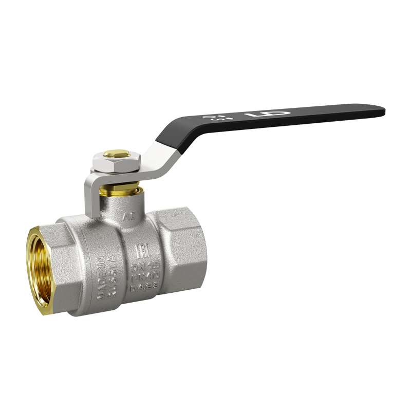 Кран шаровой латунный 47.50.В-В.Р Ду 50 Ру 25 рычаг стальной