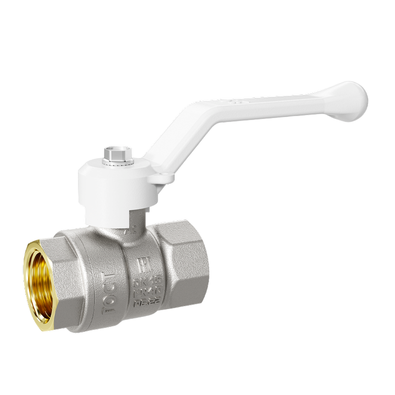 Кран шаровой латунный 47.32.В-В.Р Ду 32 Ру 25 рычаг (white)