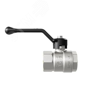 Кран шаровой латунный никелированный 11б27п1 Ду15 Ру40 (1/2') ВР/ВР рычаг - фото 2