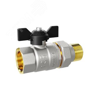 Кран шаровой латунный с накидной гайкой Ду20 Ру 40 - фото 3