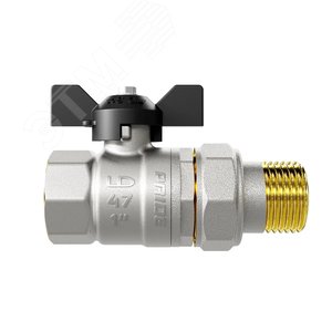 Кран шаровой латунный с накидной гайкой Ду20 Ру 40 - фото 2