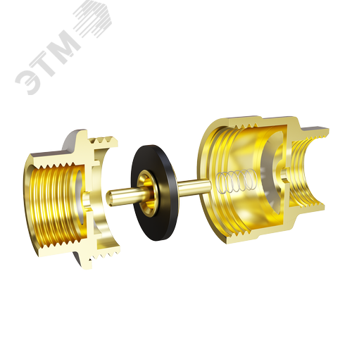 Клапан обратный пружинный латунный шток 58.20.В-В - фото 2