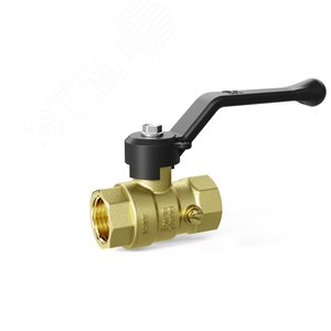 Кран шаровой латунный с накидной гайкой Ду20 Ру 40 рычаг - фото 1