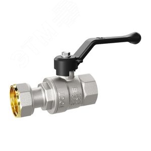 Кран шаровой латунный с накидной гайкой Ду20 Ру 40 рычаг - фото 2