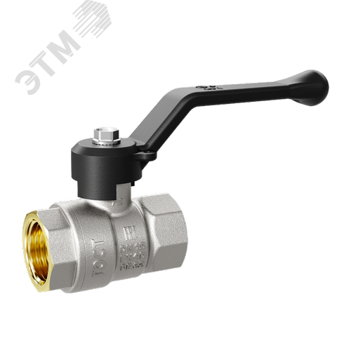 Изображение товара Кран шаровой латунный 47.50.В-В.Р Ду 50 Ру 25 рычаг (шт)