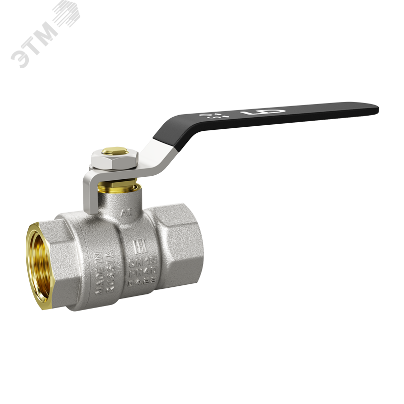 Изображение товара Кран шаровой латунный 47.50.В-В.Р Ду 50 Ру 25 рычаг стальной (шт)