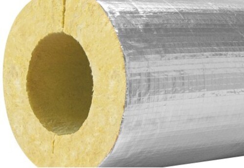 Цилиндр теплоизоляционный 40х273-1 из минеральной ваты K-ROCK ALU