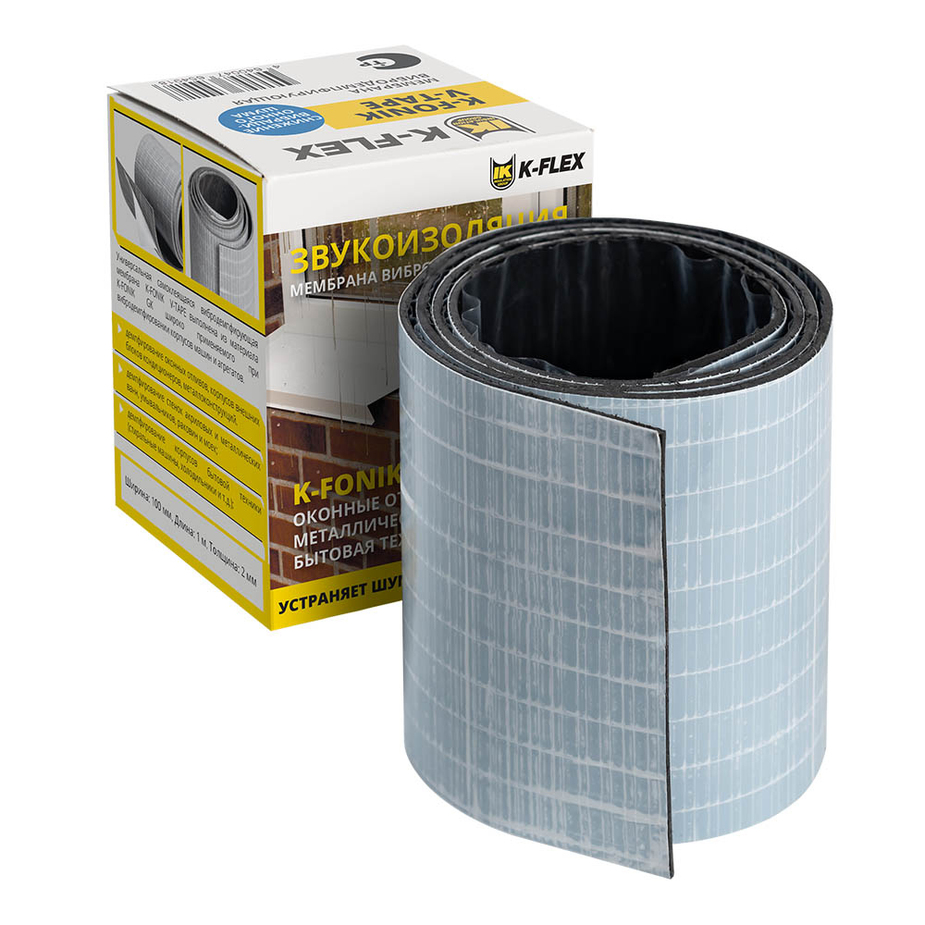 Мембрана вибродемпфирующая 002х100-01 K-FONIK V-TAPE